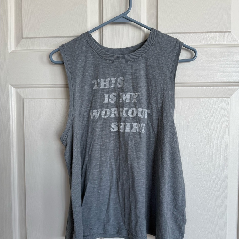 Old Navy Gray Muscle Tee